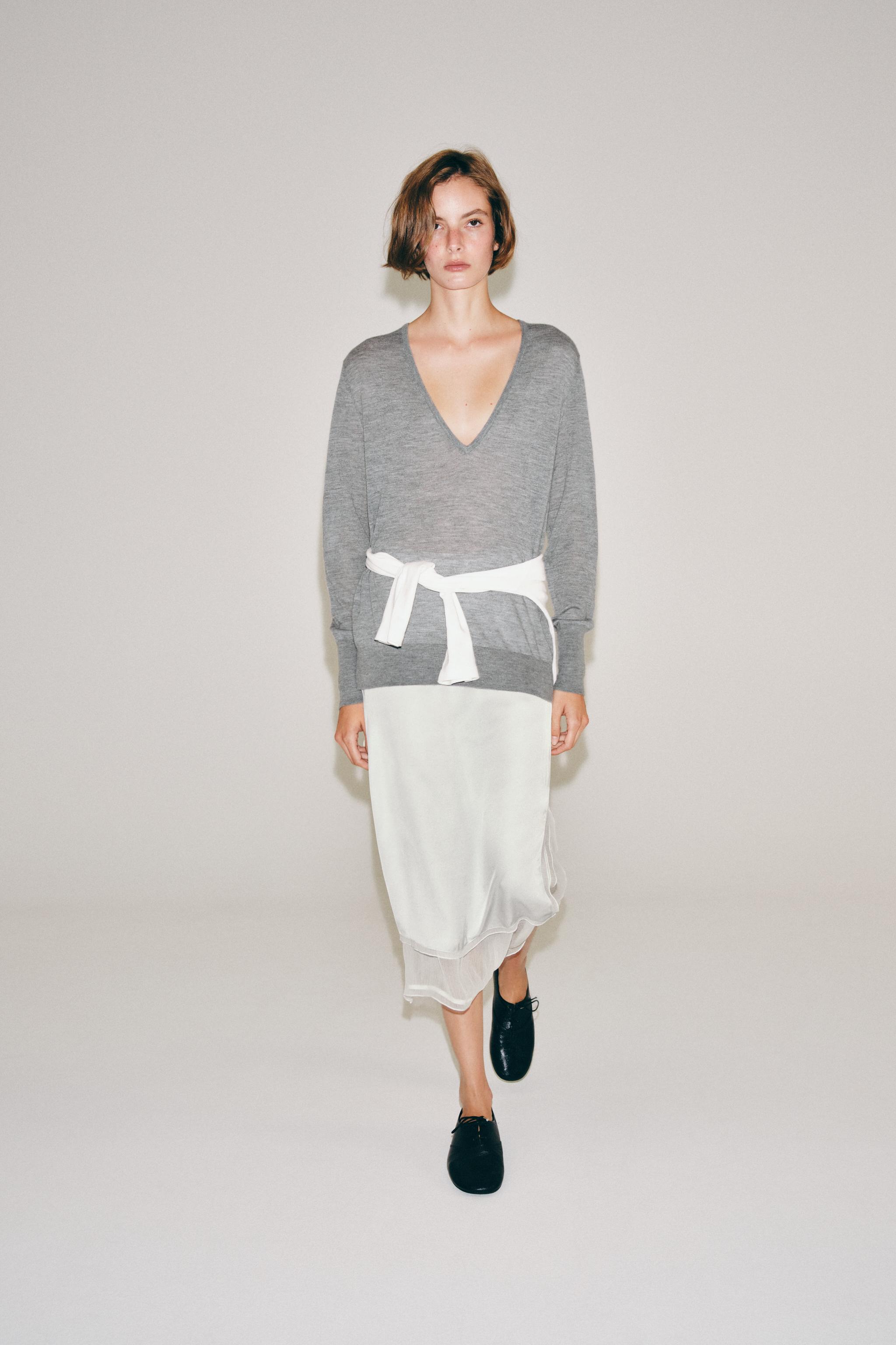 Женские свитеры Zara 100% EXTRA-FINE CASHMERE JUMPER — фото 4