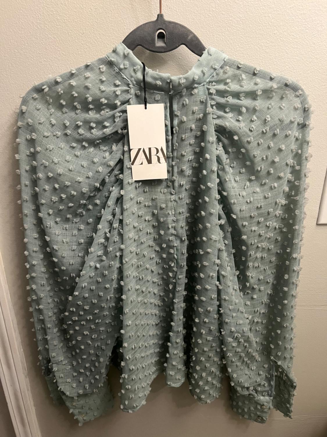 SEMI-SHEER TEXTURED BLOUSE - Image 2