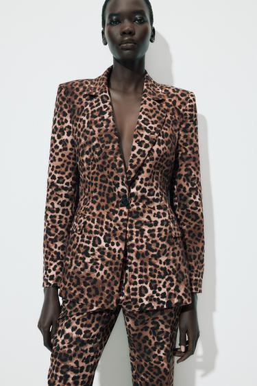 BLAZER ESTAMPADO ANIMAL - Leopardo de Zara