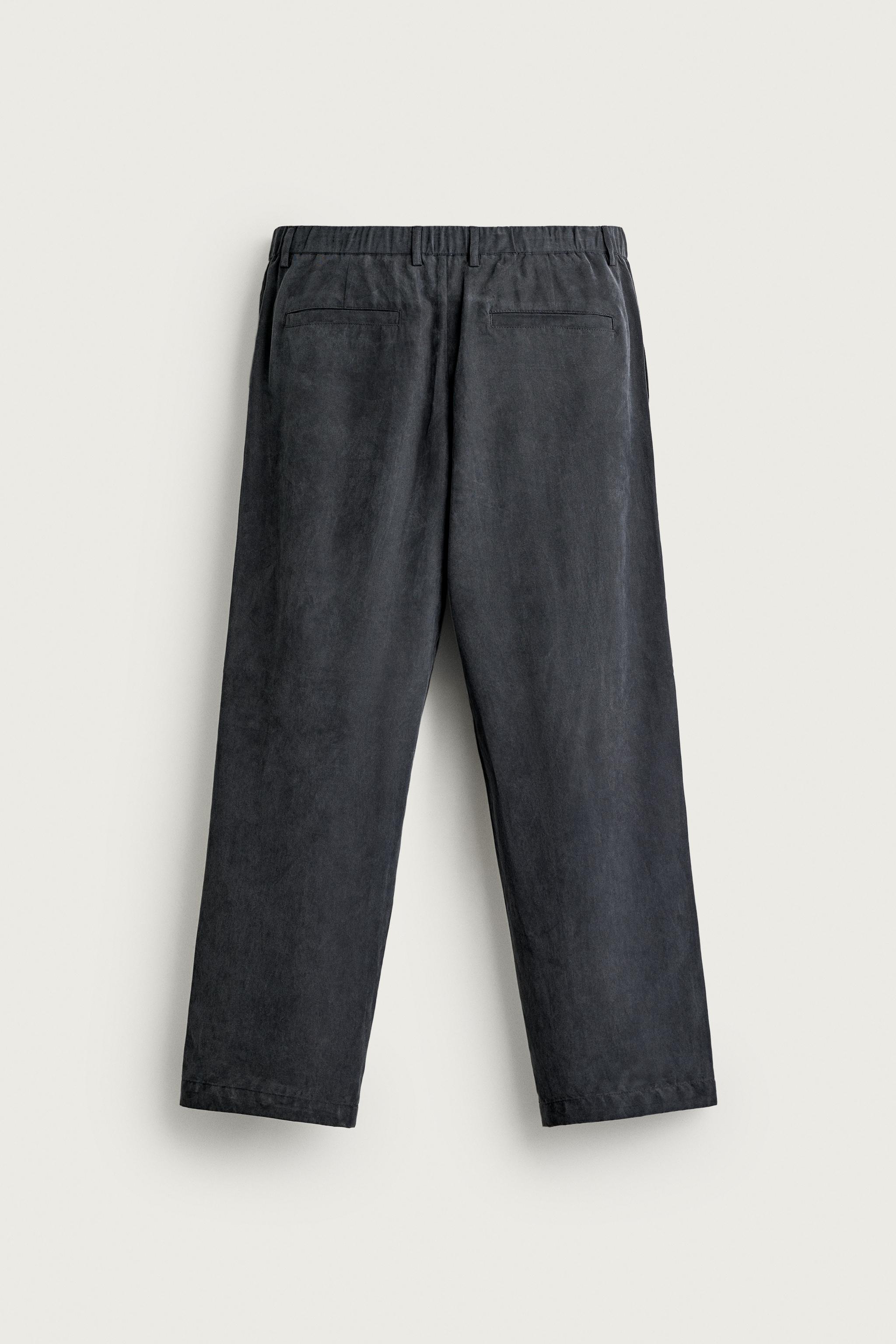 リラックスフィット フルイドパンツ - インディゴブルー | ZARA Japan