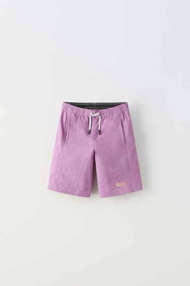 6-14 ЛЕТ/ДЛИННЫЕ ПЛАВКИ С ВЫШИВКОЙ — ЛИЛОВЫЙ от Zara — изображение 0
