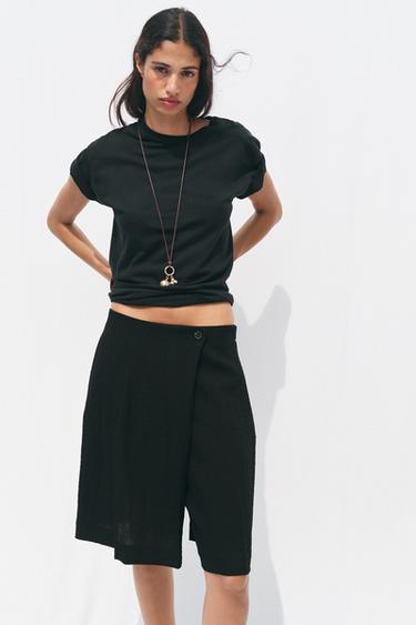 WRAP SKORT - Black by Zara - Image 0