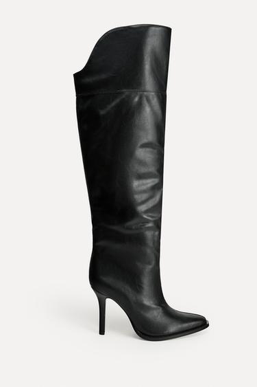 LEATHER OVER-THE-KNEE BOOTS 50TH ANNIVERSARY - Black by Zara - Image 2