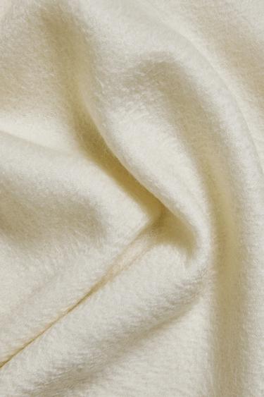 CASHMERE THROW - Ecru by Zara