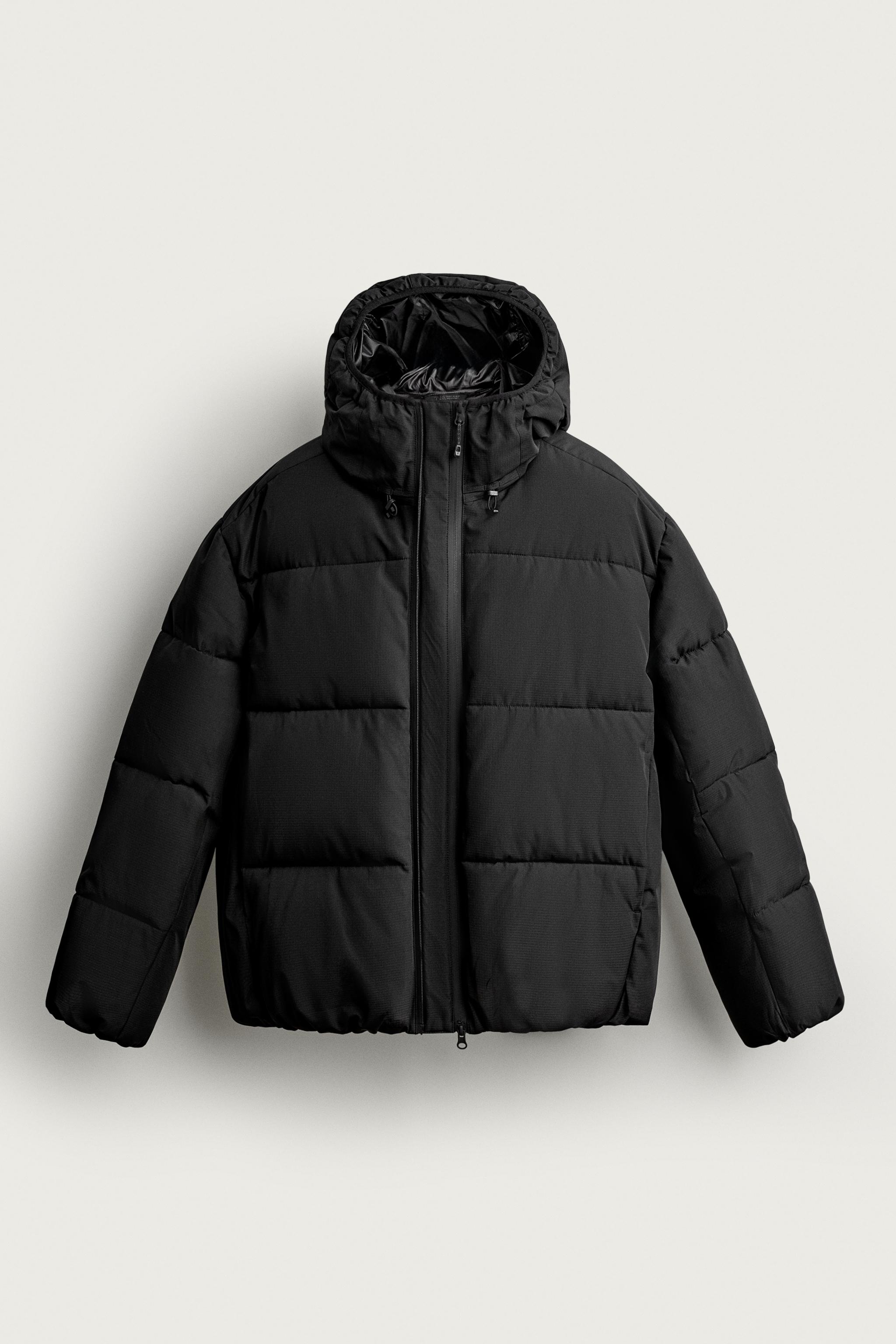 Zara RELAXED FIT KAPÜŞONLU KAPİTONE CEKET görsel 8