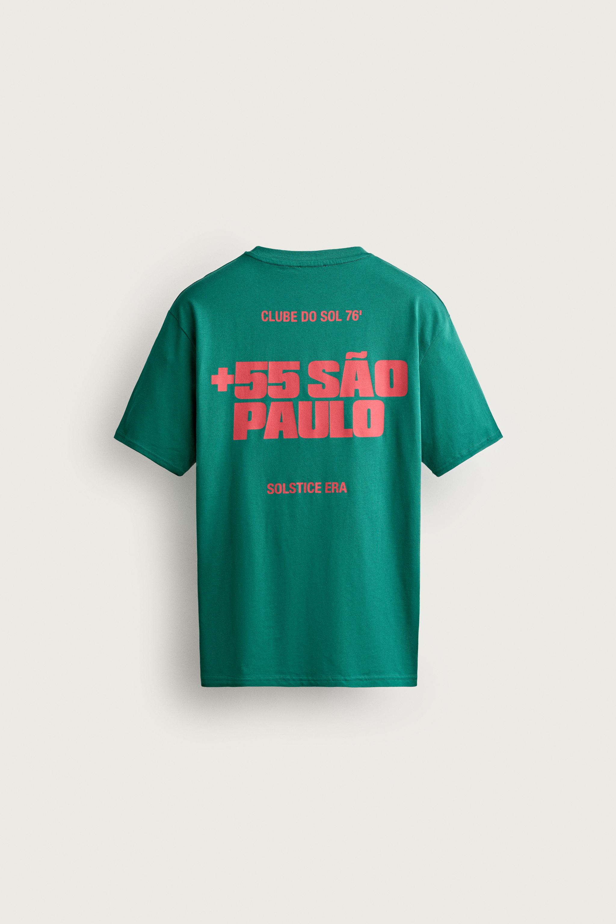 T-SHIRT COUPE DÉCONTRACTÉE À IMPRIMÉ CONTRASTANT