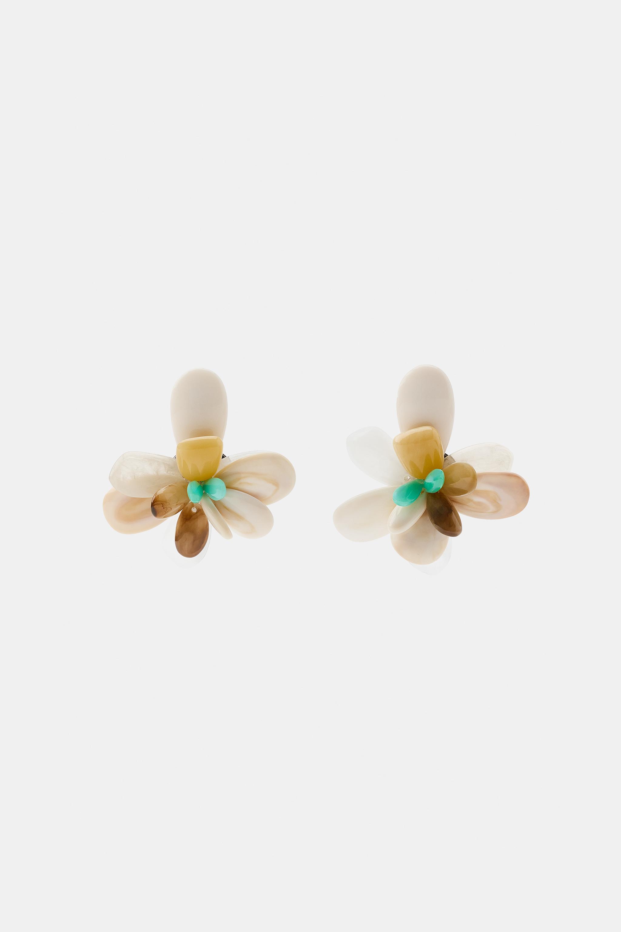RESIN FLOWER EARRINGS