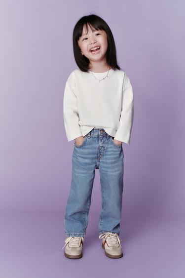 BASIC T-SHIRT WITH EMBROIDERED HEART - White by Zara