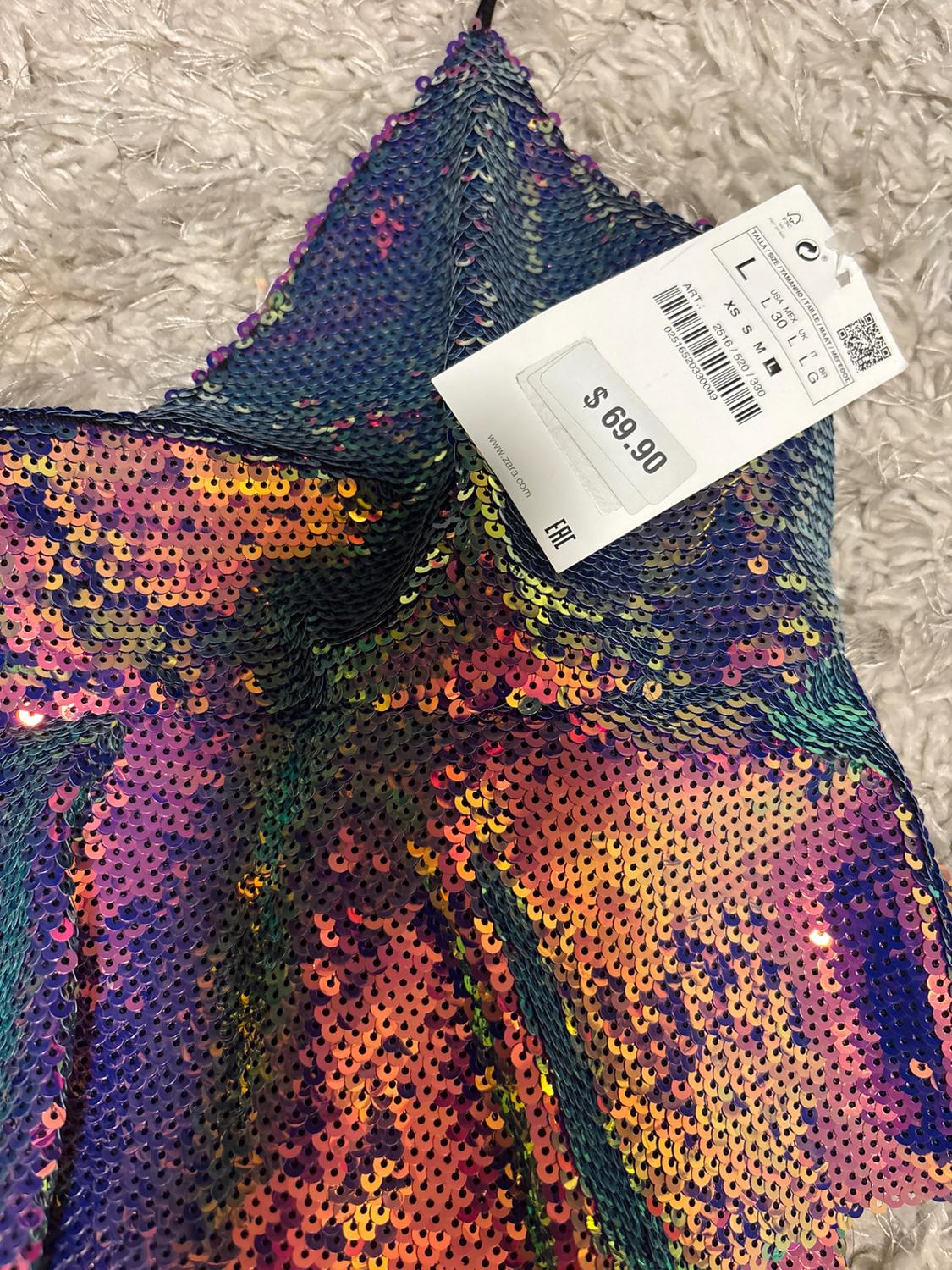 MULTICOLORED SEQUIN DRESS - Image 5
