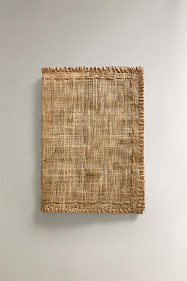 FIBRE PLACEMAT WITH TOPSTITCHING - Light beige by Zara - Image 1