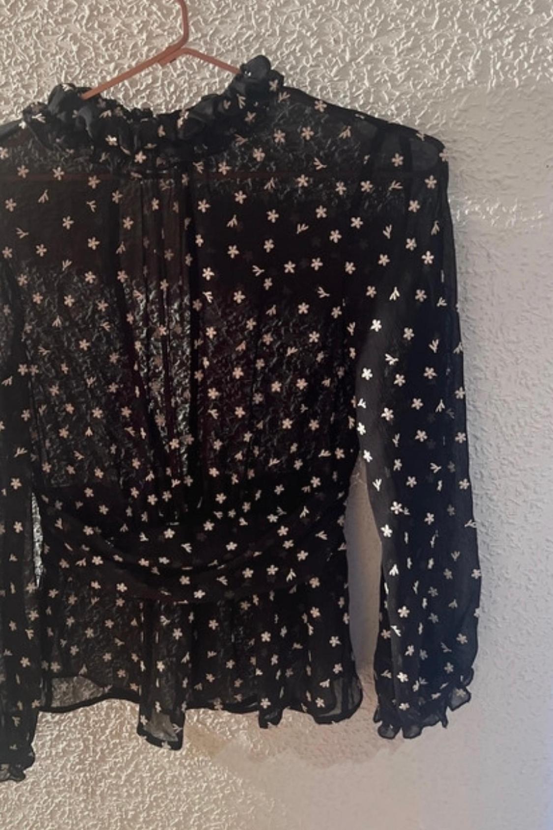 BLOUSE WITH COMBINED EMBROIDERY - Image 3