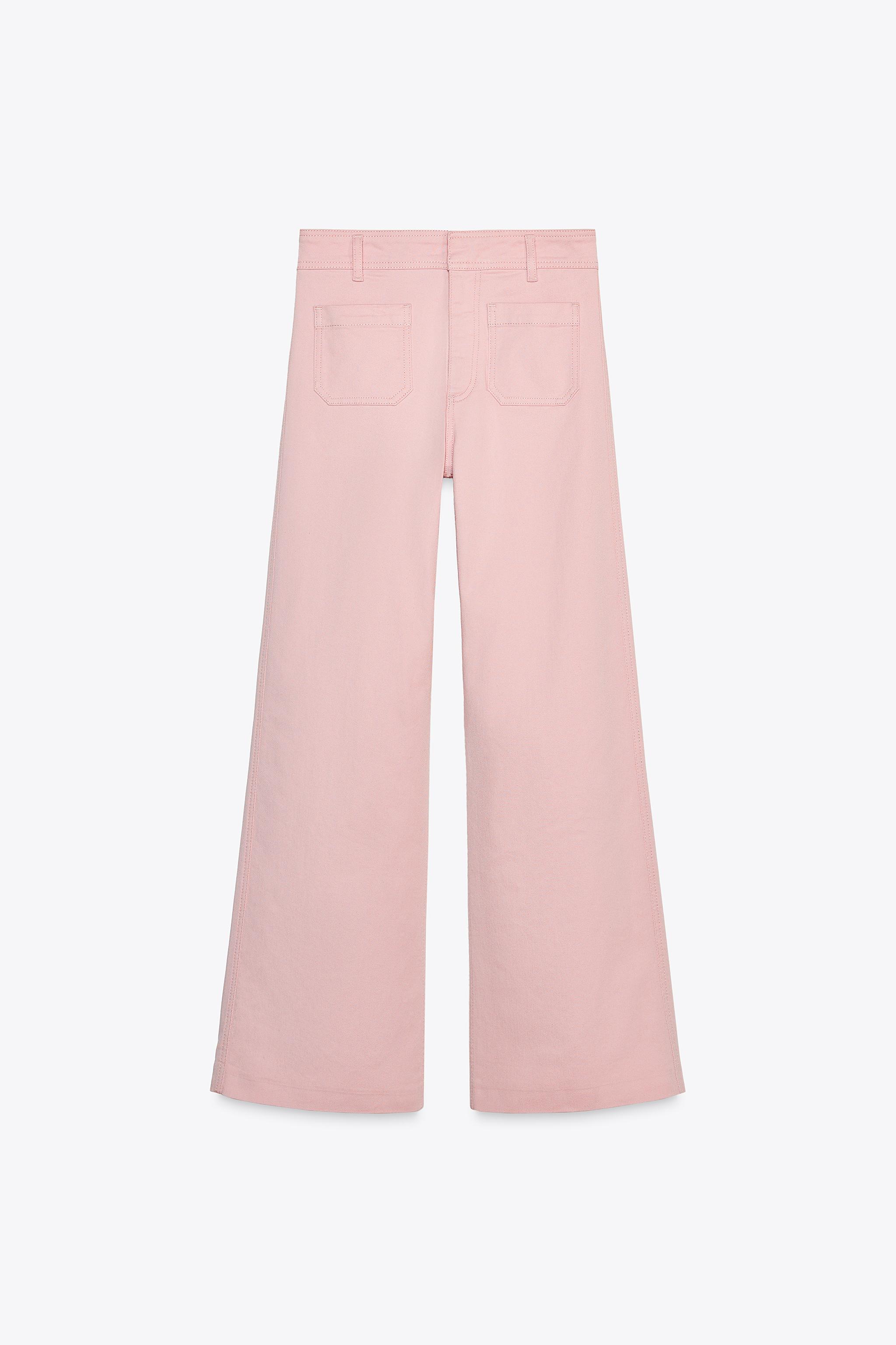 ZW COLLECTION STRAIGHT HIGH-RISE FULL LENGTH JEANS - Pink