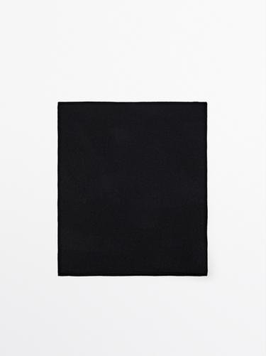Zara 100% cashmere scarf - Black