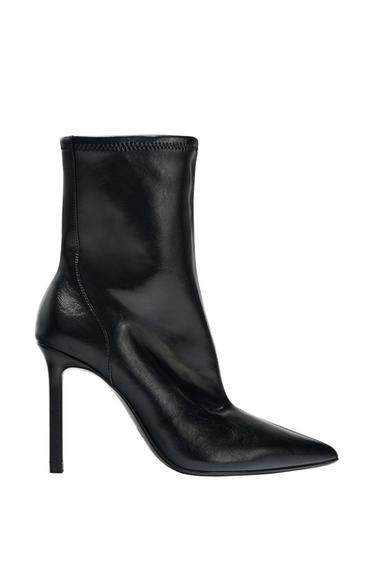 BOTÍN TACÓN FINO - Negro de Zara