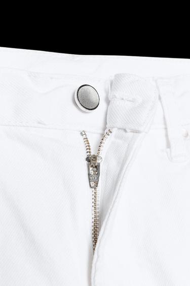 JEANS ZW COLLECTION WIDE LEG MIT NIEDRIGEM BUND - Weiß von Zara