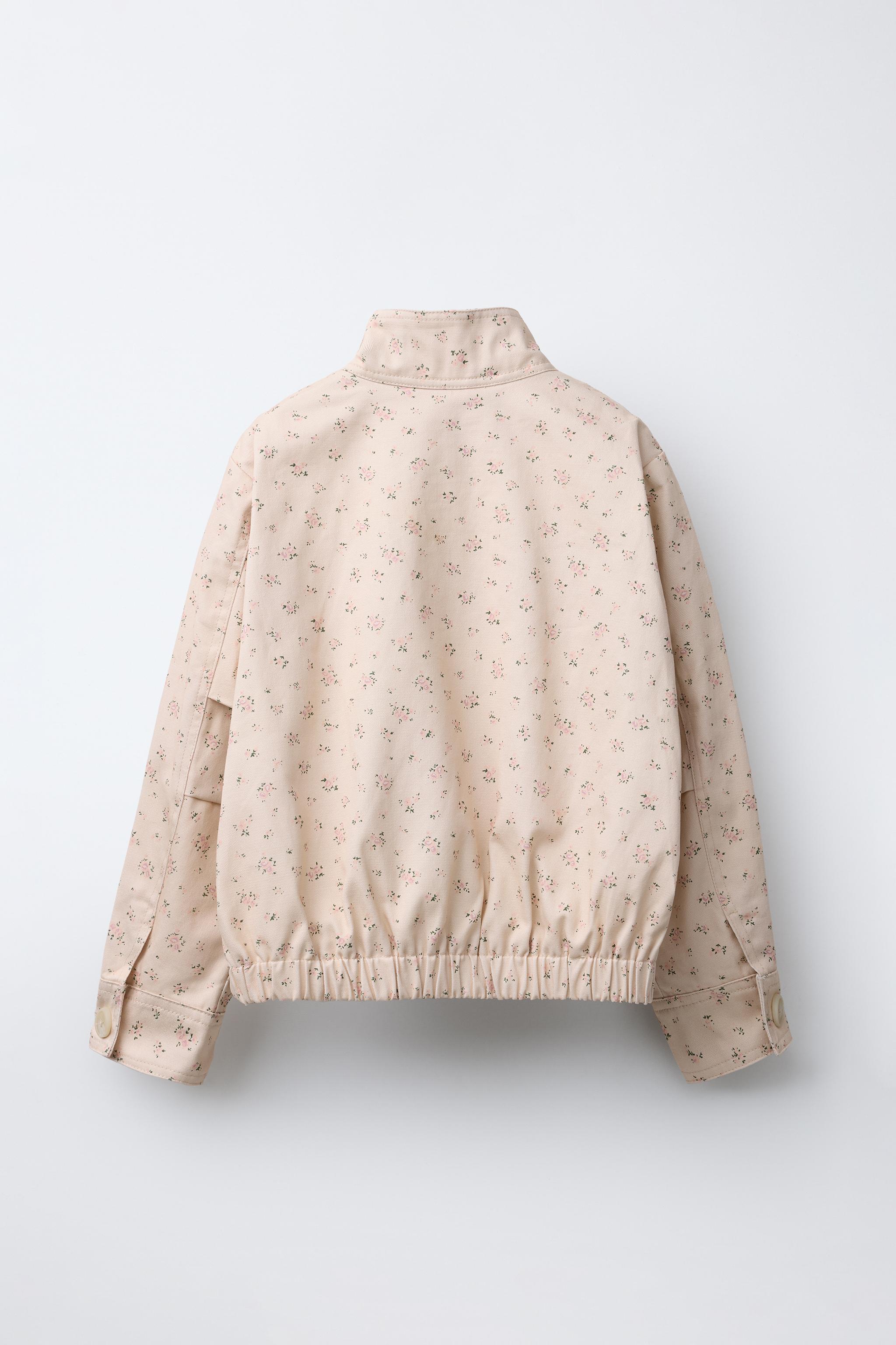 フラワープリント ジャケット - ピンク | ZARA Japan / 日本