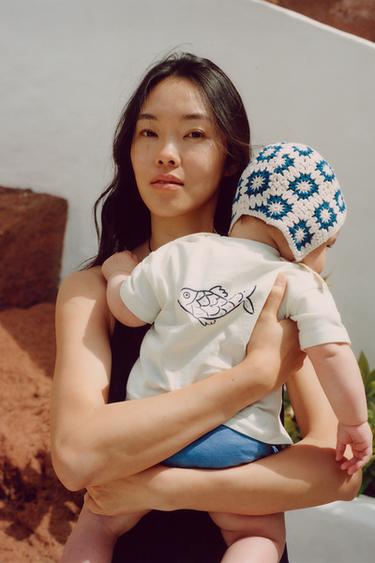 FISH PRINT T-SHIRT - White by Zara