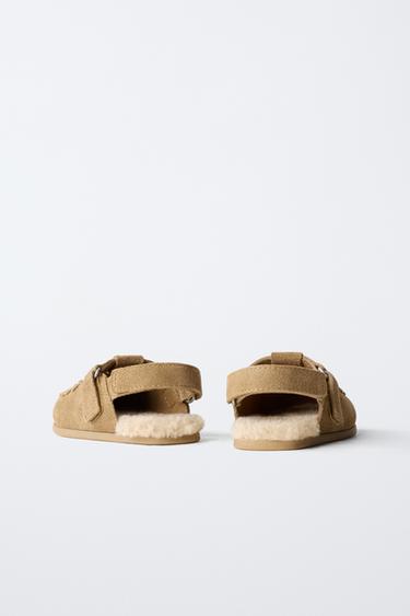 SABOTS EN CUIR PIEDS NUS - Marron de Zara - Image 5