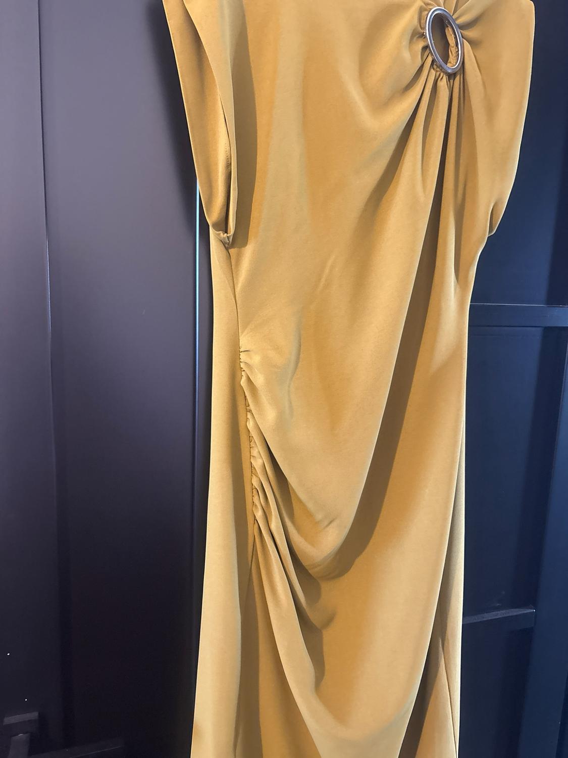 MIDI DRESS WITH GOLDEN APPLIQUÉ - Image 3