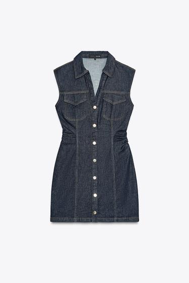 Z1975 DENIM MINI DRESS - Blue by Zara - Image 0