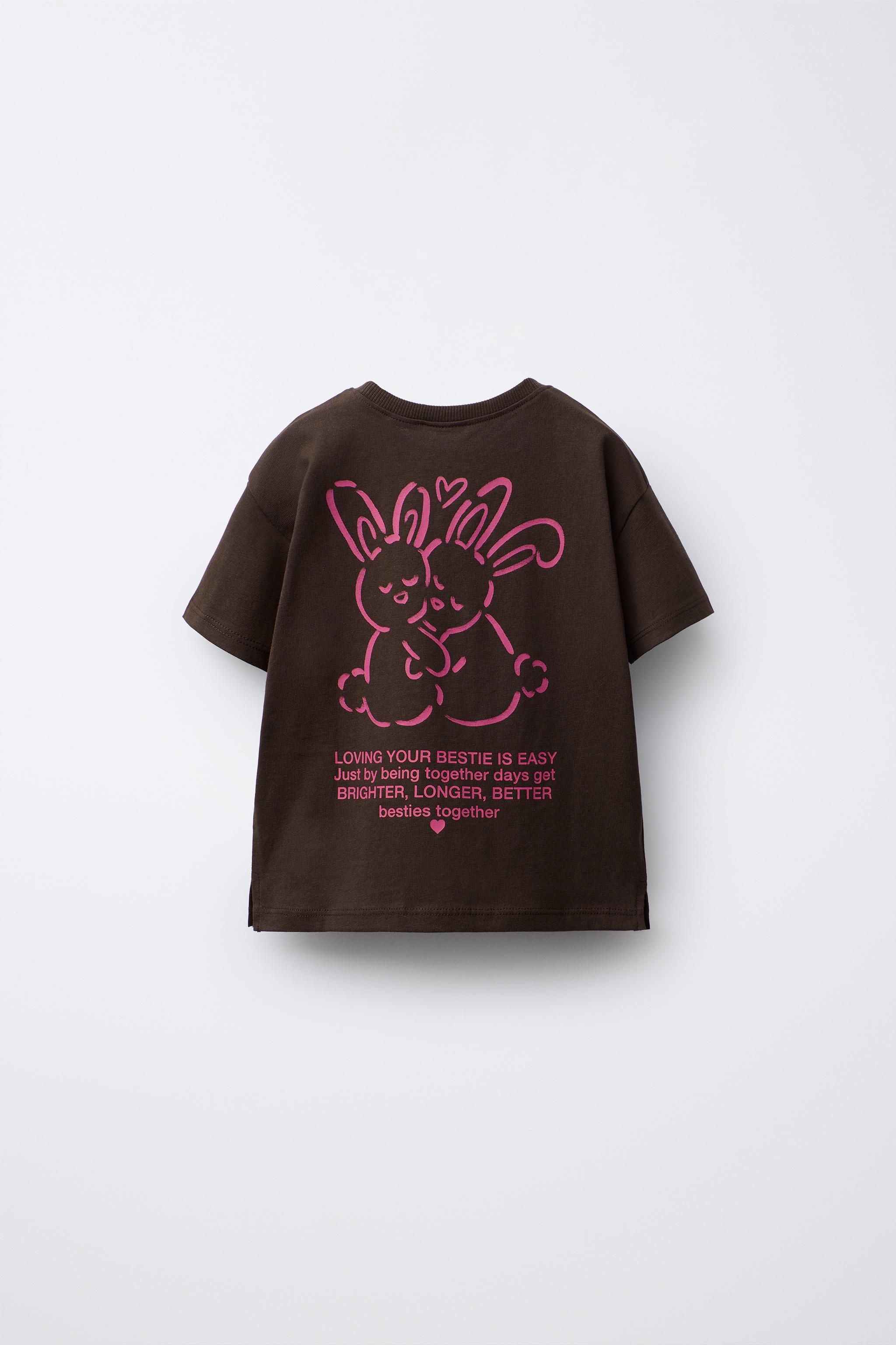 ANIMAL PRINT T-SHIRT - Burgundy | ZARA United States