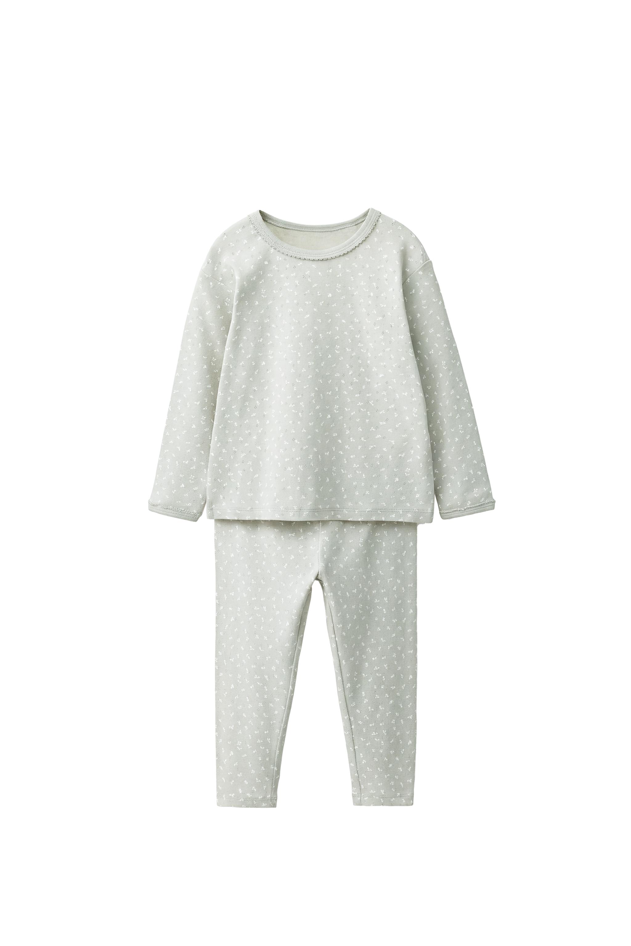 2～6歳／小花柄ポインテルパジャマ - グリーニッシュ | ZARA Japan / 日本