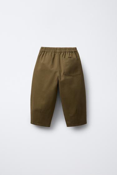 SOFT-TOUCH BALLOON TROUSERS - Brown by Zara - Image 1