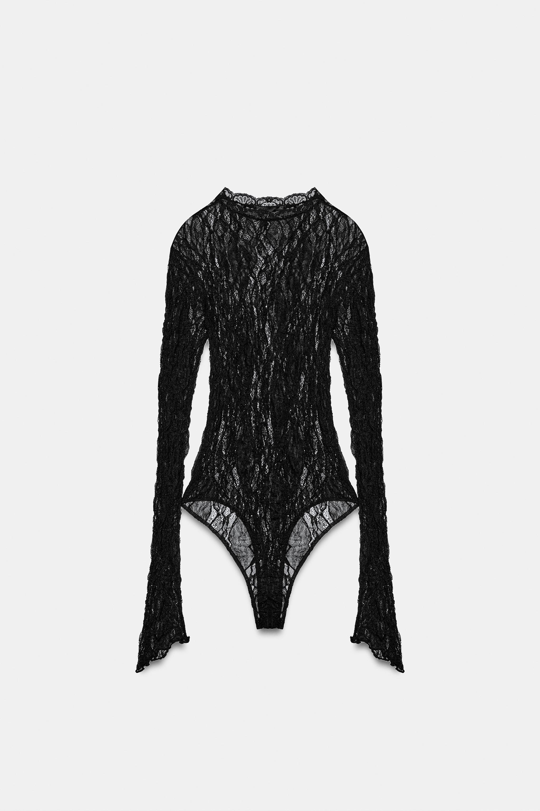 LONG SLEEVE LACE BODYSUIT