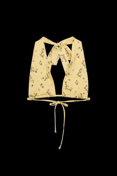 HALTER-MULTIPOSITIONS-BIKINI-OBERTEIL - Gelb von Zara - Bild 0