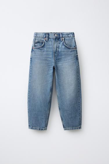 JEAN MOM FIT - Bleu de Zara