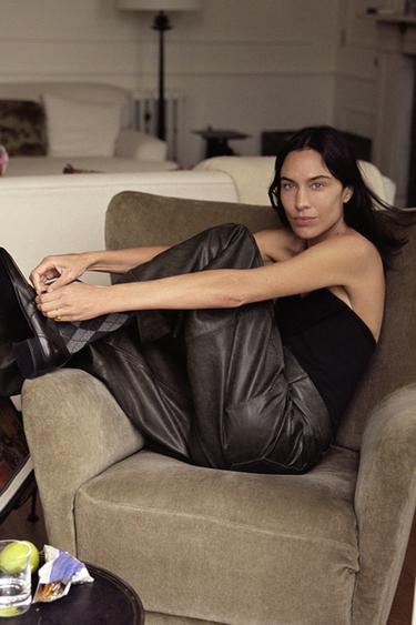 ZW COLLECTION LIMITED EDITION LEATHER TROUSERS - Brown by Zara