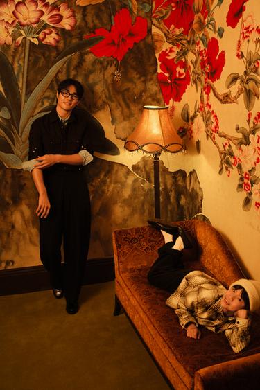 レザー ペニーローファーブラックZaraのレザー ペニーローファー - ブラック 