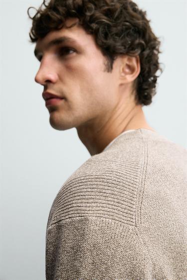 PURL KNIT SWEATER - Mink marl by Zara - Image 6