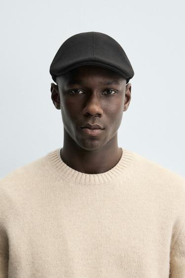 FLANNEL BERET - Black by Zara - Image 0
