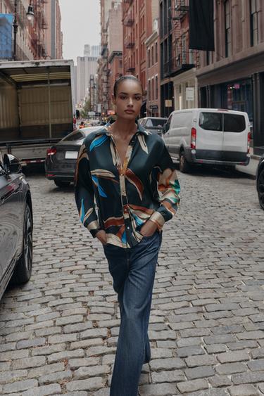 CHEMISE FLUIDE IMPRIMÉE - Multicolore de Zara