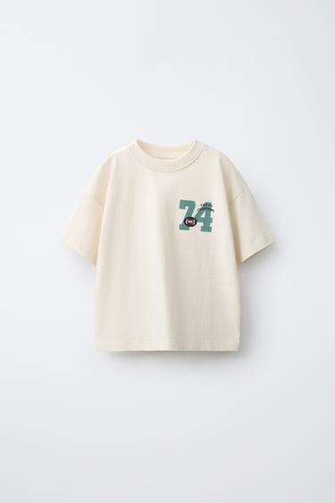 VARSITY GRAPHIC T-SHIRT — Ecru 1