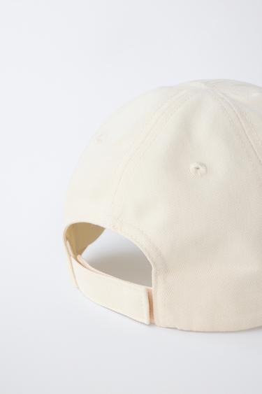 VARSITY EMBROIDERED SLOGAN CAP - Ecru / Navy by Zara - Image 2