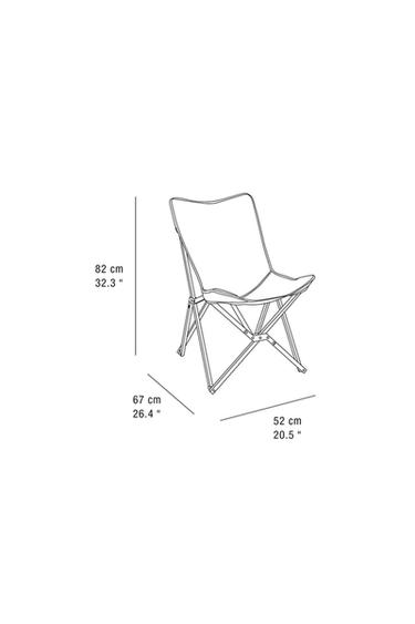 FOLDING ALUMINIUM AND CANVAS CHAIR - Light beige by Zara - Image 6