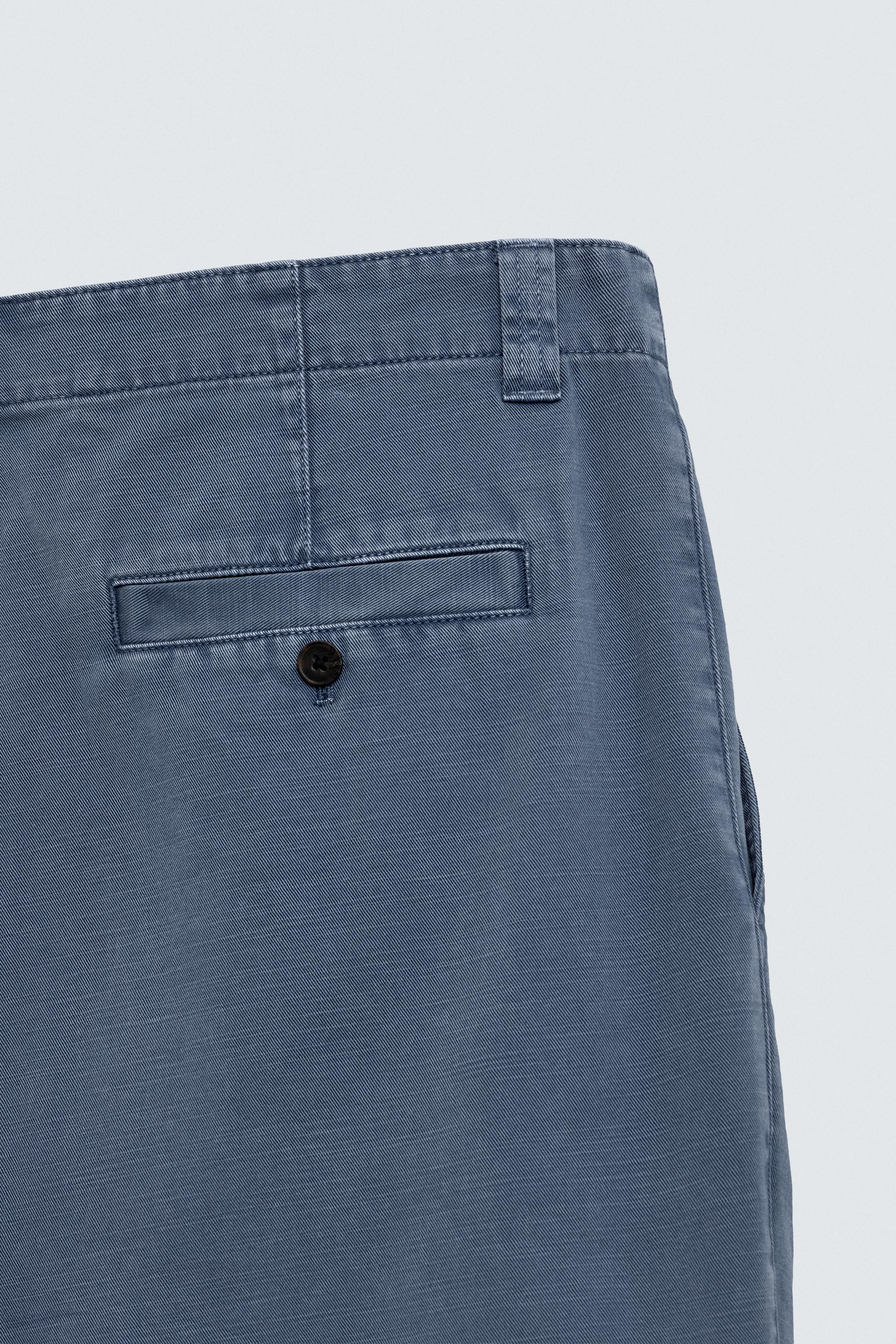 PANTALON CHINO STRAIGHT FIT DÉLAVÉ