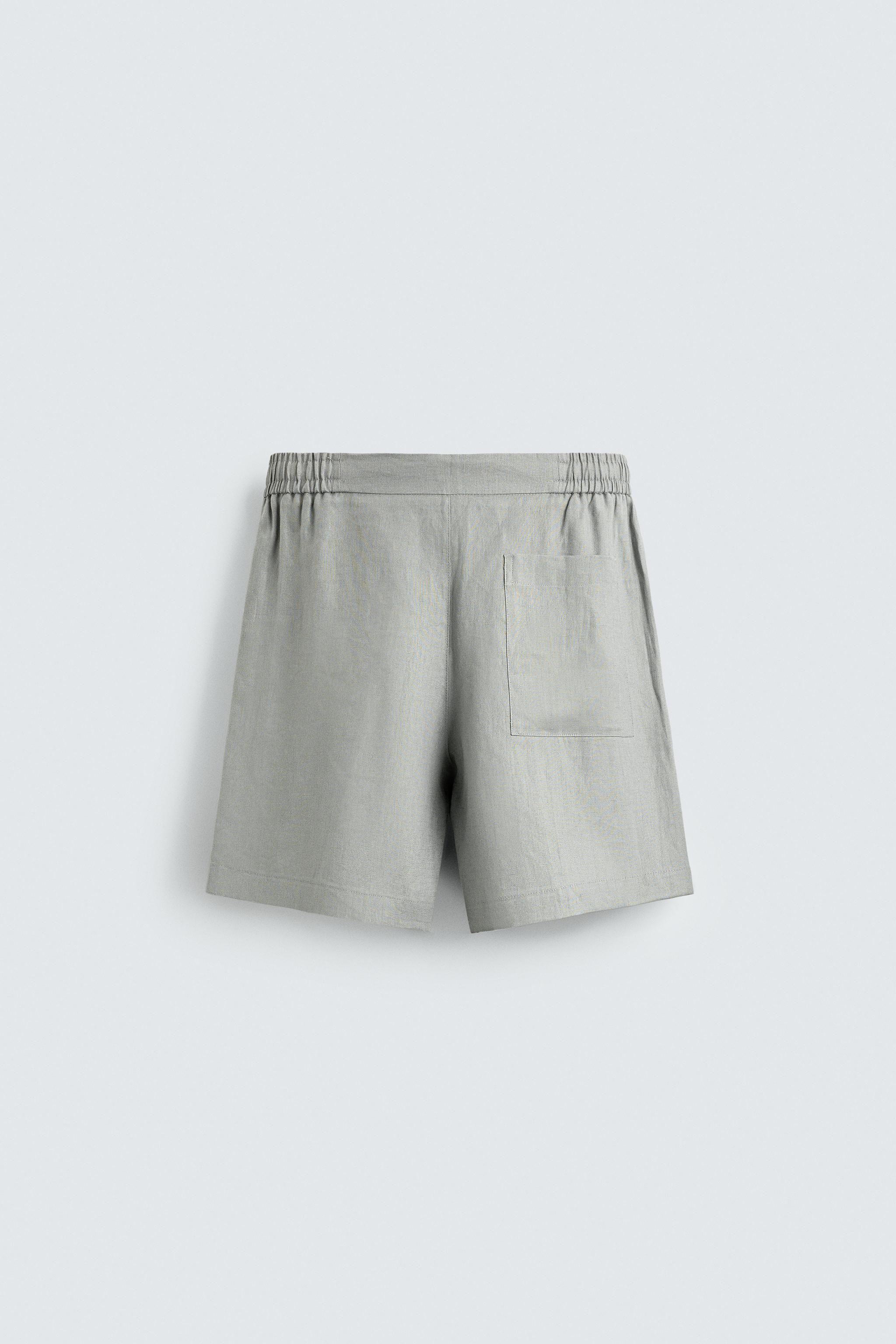 SHORT RELAXED FIT 100 % LIN