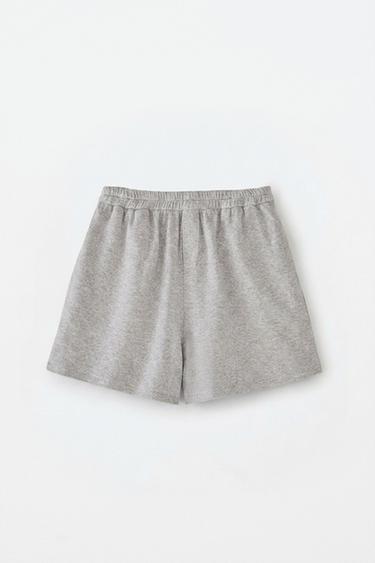 SHORT COTON - Gris de Zara - Image 4