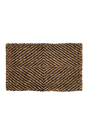 DIAMOND JUTE DOORMAT - Blue by Zara - Image 0