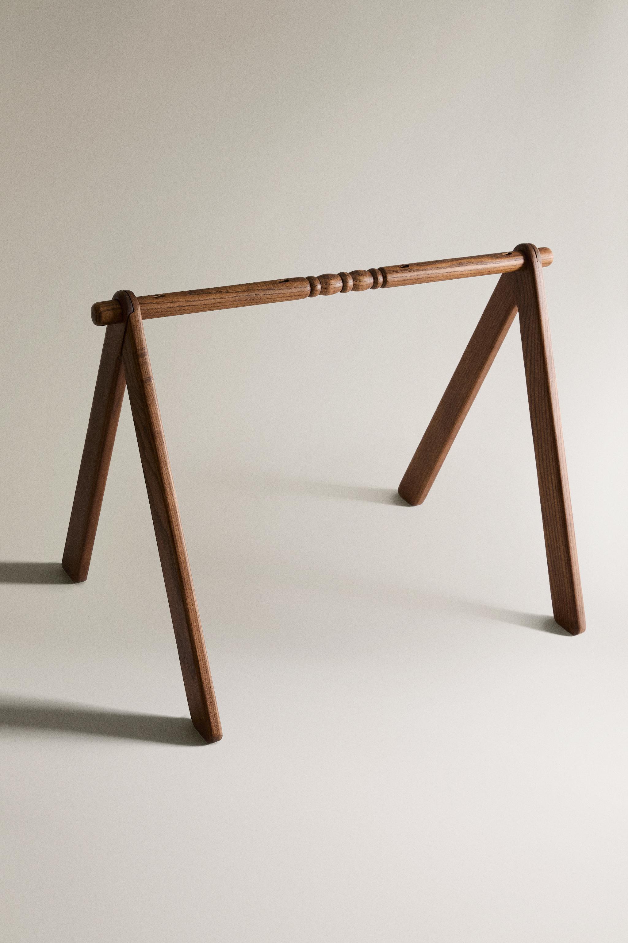 ASH WOOD BABY GYM — Dark brown