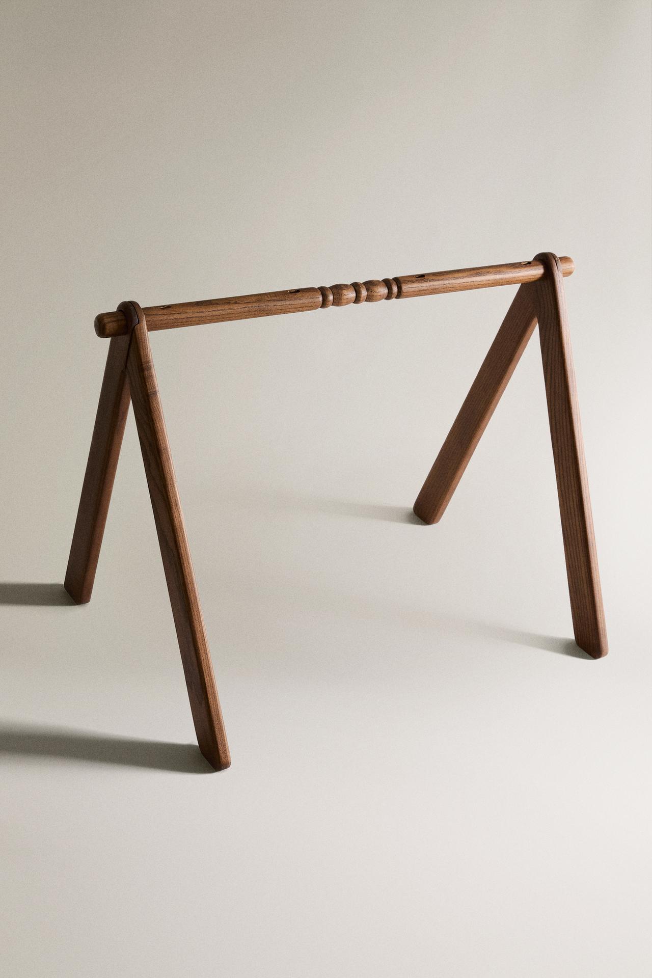 ASH WOOD BABY GYM — Dark brown