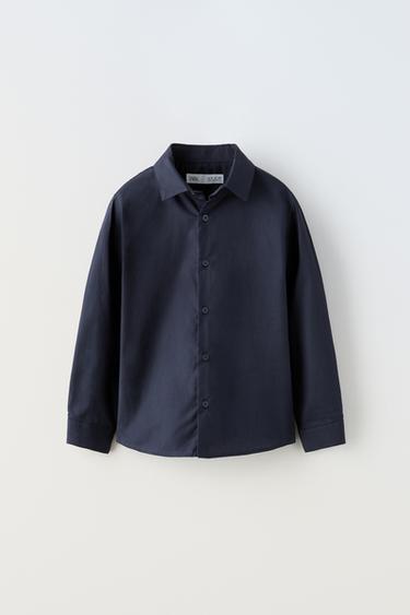 РУБАШКА PREMIUM — МОРСКОЙ СИНИЙ от Zara — изображение 0