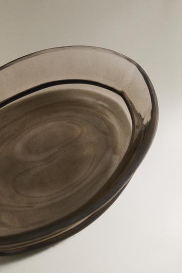 PORTE-SAVON BAIN VERRE TEXTURE FUMÉE - Marron de Zara - Image 2