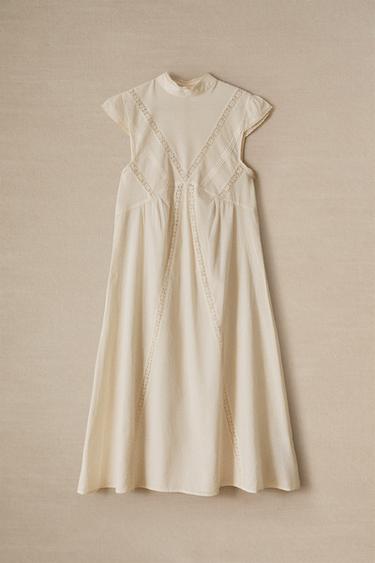 LACE NIGHTDRESS - Ecru by Zara - Image 5