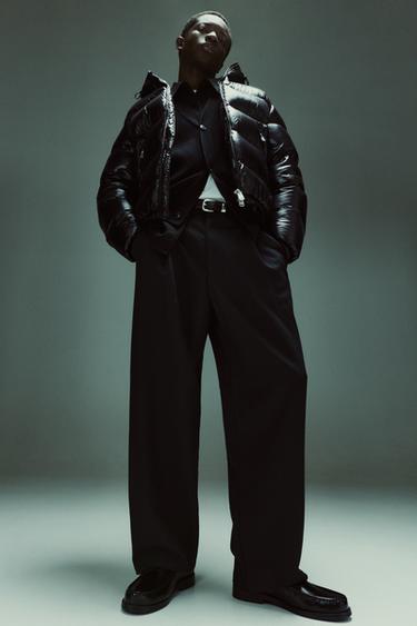 100% FEATHER WATER-REPELLENT DOWN JACKET - Black by Zara