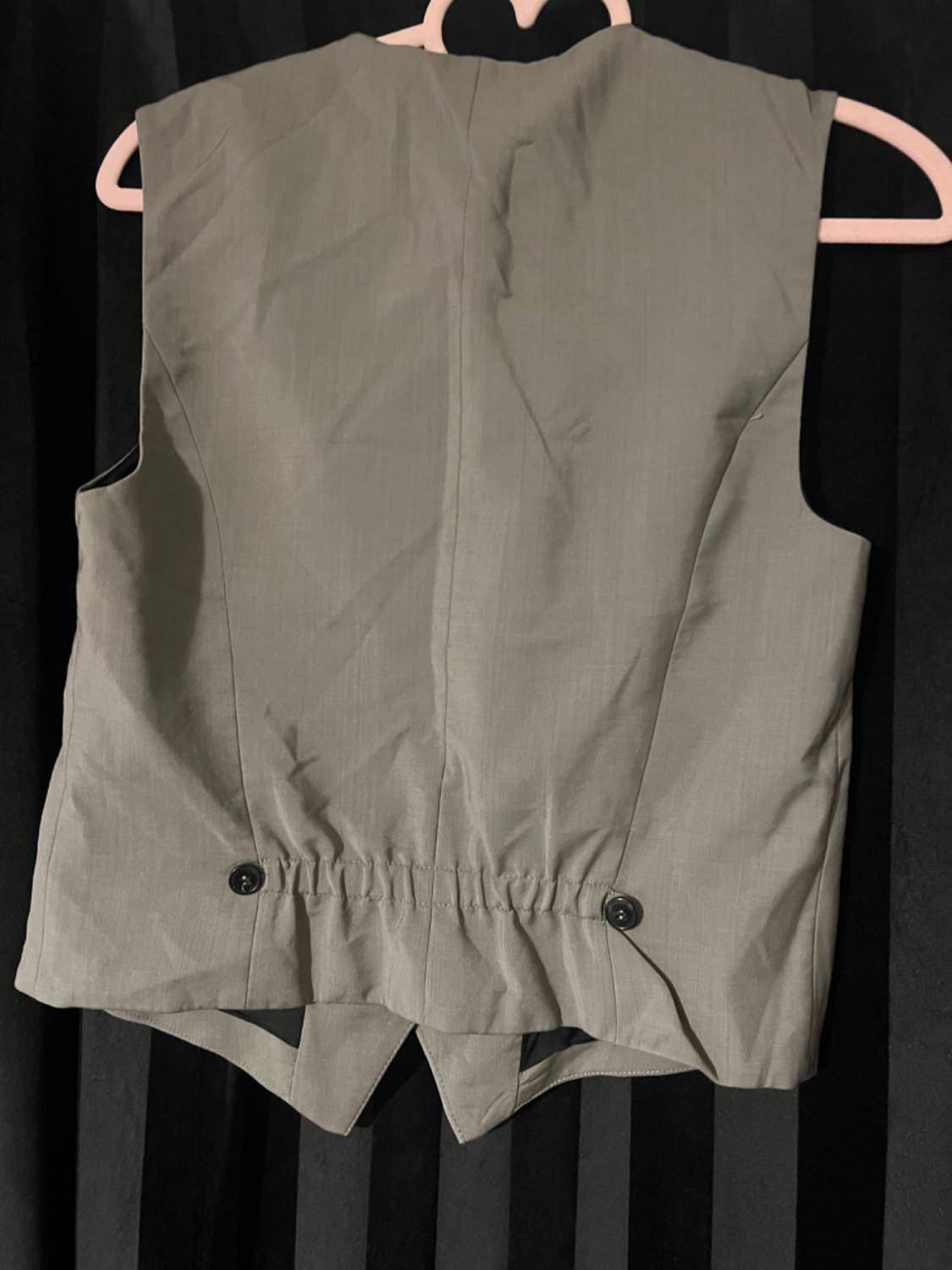 ZW COLLECTION MINIMALIST WOOL WAISTCOAT - Image 2