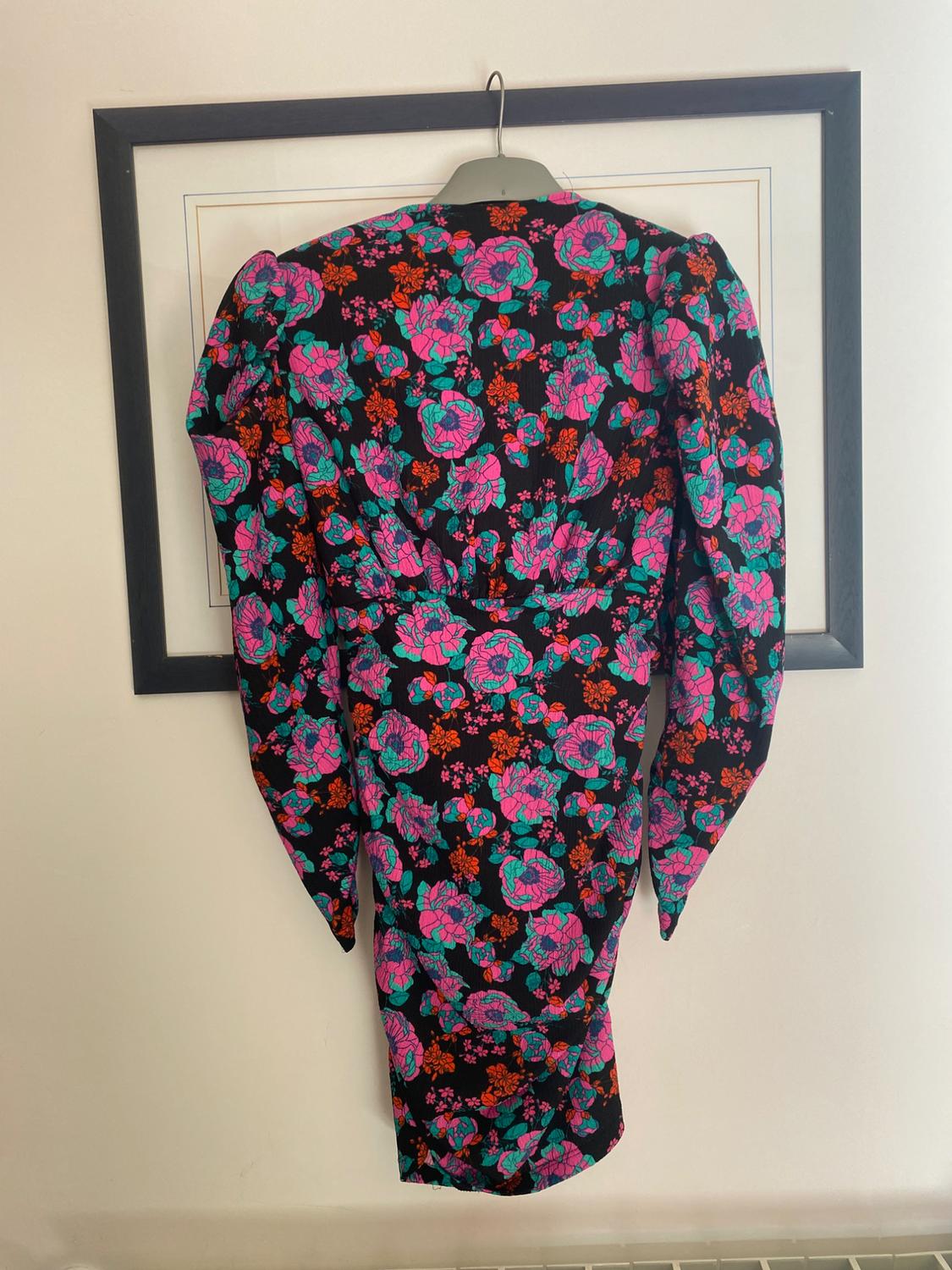 FLORAL PRINT DRAPED DRESS - Image 5